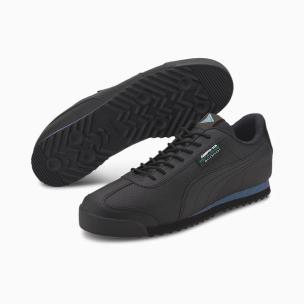 Puma Mercedes Roma Férfi Motorsport Cipő Fekete Zöld | HU96994