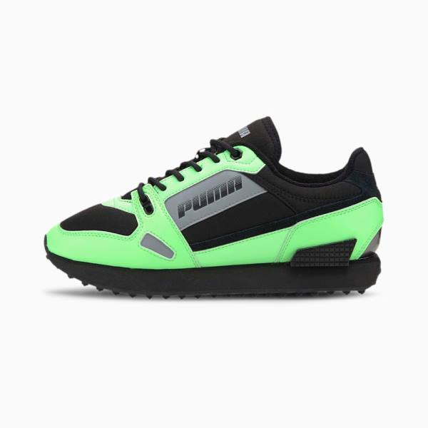 Puma Mile Rider Bright Peaks Férfi Tornacipő Zöld Fekete | HU31705