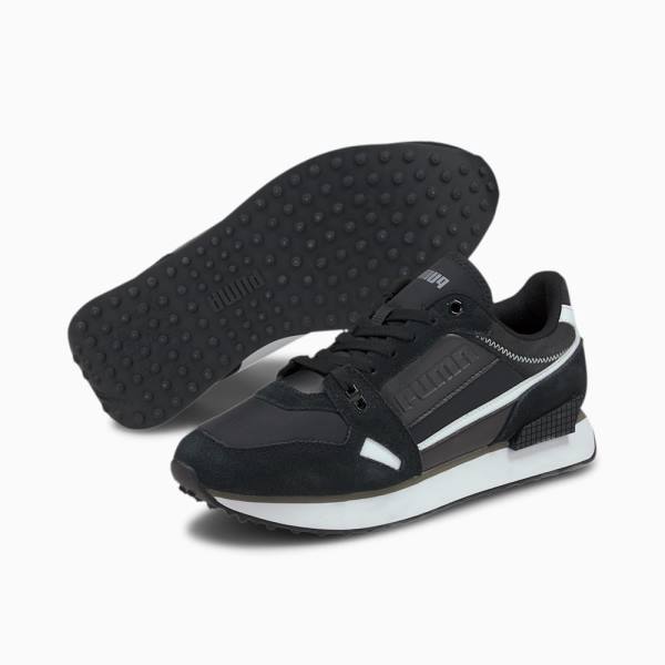 Puma Mile Rider Chrome Desert Női Tornacipő Fekete | HU78023