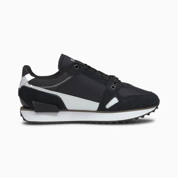 Puma Mile Rider Chrome Desert Női Tornacipő Fekete | HU78023