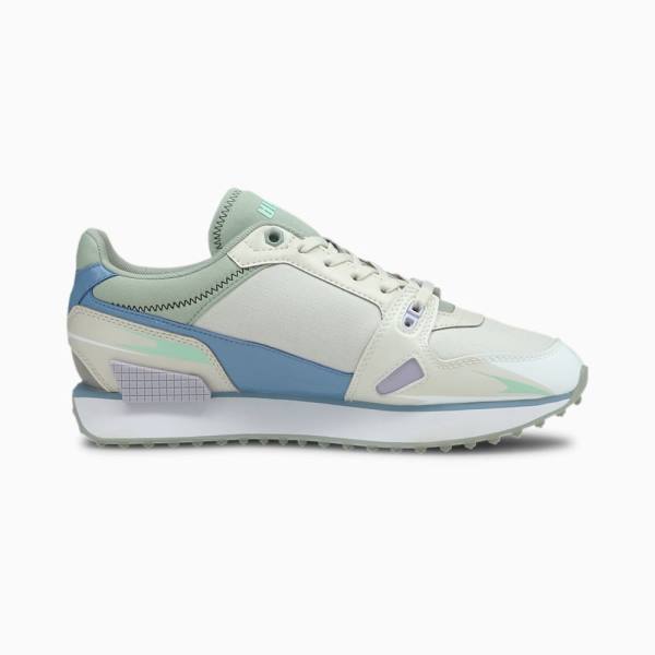 Puma Mile Rider Sunny Getaway Női Tornacipő Szürke Zöld | HU88280