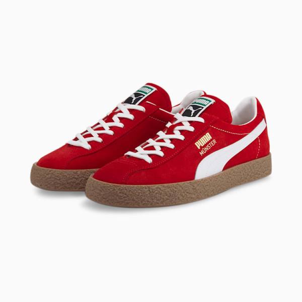 Puma Muenster Eredeti Férfi Tornacipő Piros Fehér | HU74992