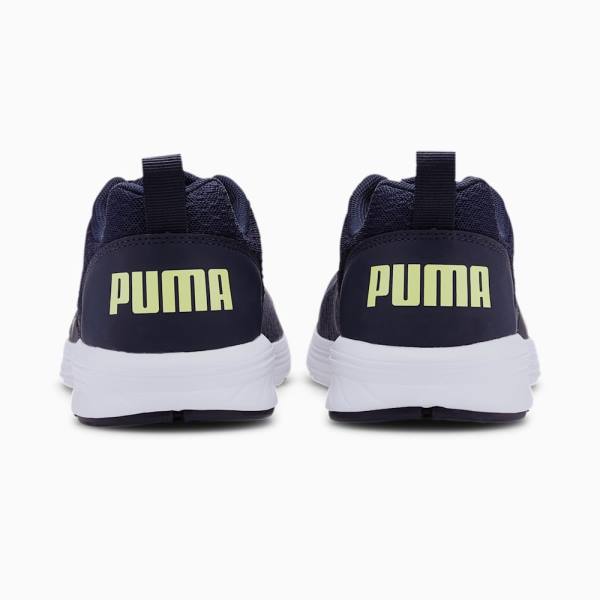 Puma NRGY Comet Fiú Tornacipő Sötétkék Zöld Fehér | HU86011