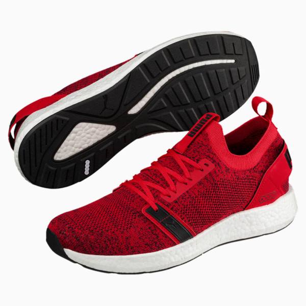 Puma NRGY Neko Engineer Knit Férfi Futócipő Piros Fehér Fekete | HU24212