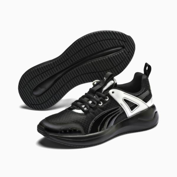 Puma Nuage Run Cage Metallic Női Tornacipő Fekete Titán | HU39558