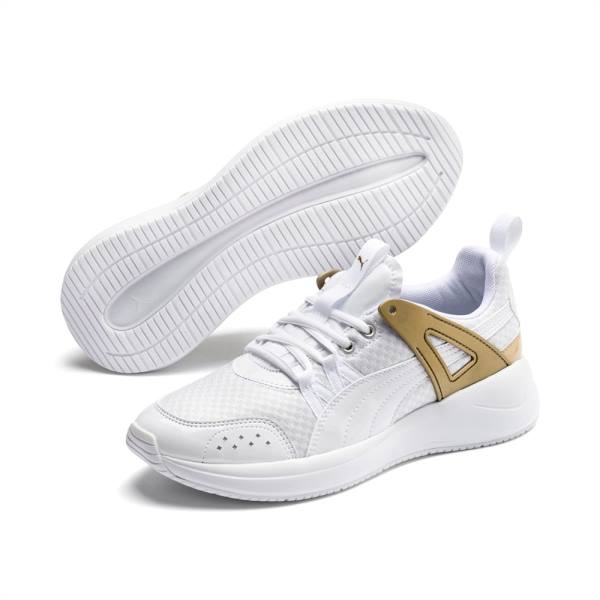 Puma Nuage Run Cage Metallic Női Tornacipő Fehér Arany | HU44973