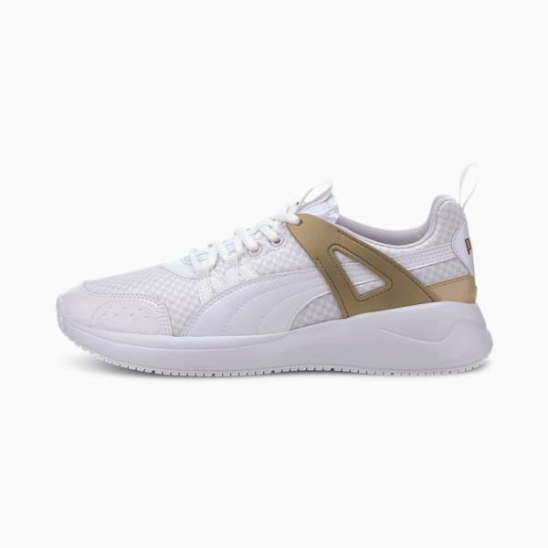 Puma Nuage Run Cage Metallic Női Tornacipő Fehér Arany | HU44973