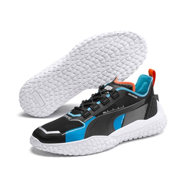 Puma Octn LoFi DNA Férfi Motorsport Cipő Fekete Fehér Kék | HU62062