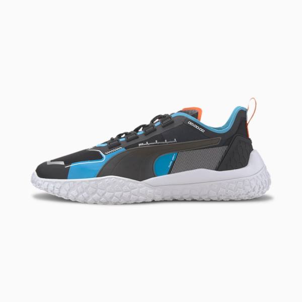 Puma Octn LoFi DNA Férfi Motorsport Cipő Fekete Fehér Kék | HU62062