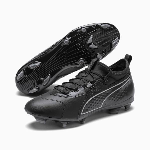 Puma PUMA ONE 3 Bőr FG Férfi Focicipő Fekete Fekete | HU98745