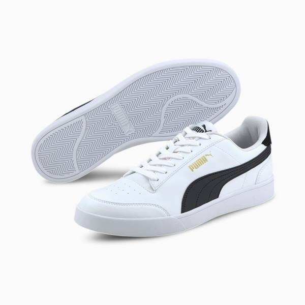 Puma PUMA Shuffle Férfi Tornacipő Fehér Fekete Arany | HU85329