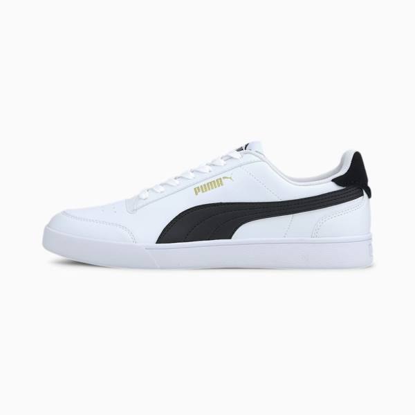 Puma PUMA Shuffle Férfi Tornacipő Fehér Fekete Arany | HU85329