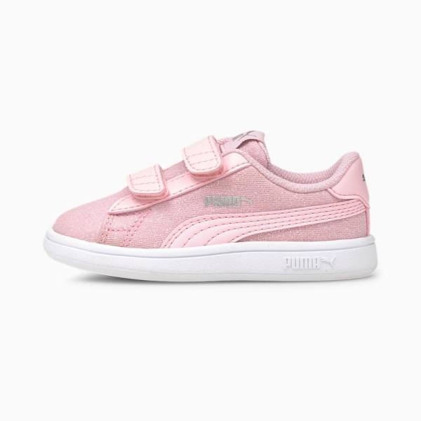 Puma PUMA Smash v2 Glitz Glam Lány Tornacipő Rózsaszín | HU85185