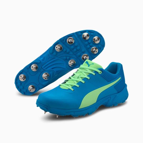 Puma PUMA Spike 19.2 Cricket Férfi Focicipő Zöld Kék | HU26994