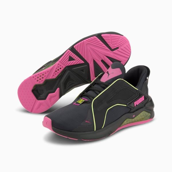 Puma PUMA x FIRST MILE LQDCELL Method Xtreme Női Edzőcipő Fekete Sárga Rózsaszín | HU25636