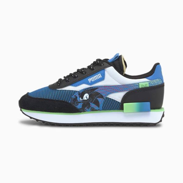 Puma PUMA x SEGA Future Rider Youth Lány Tornacipő Kék Fekete | HU67990