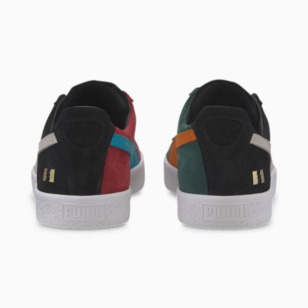 Puma PUMA x THE HUNDREDS Clyde Férfi Tornacipő Fekete Fehér | HU57635