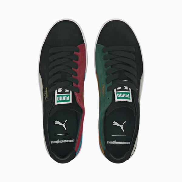 Puma PUMA x THE HUNDREDS Clyde Férfi Tornacipő Fekete Fehér | HU57635