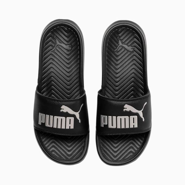 Puma Popcat Papucs Női Szandál Fekete Titán | HU83725