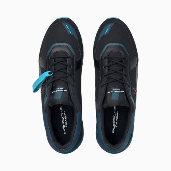 Puma Porsche Legacy Low Racer Férfi Motorsport Cipő Fekete Kék Fehér | HU98469