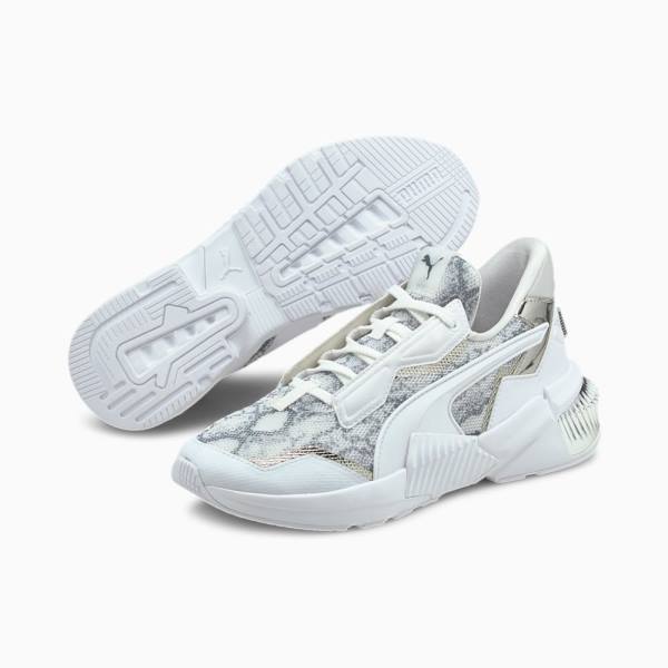 Puma Provoke XT Untamed Női Edzőcipő Fehér Titán Szürke | HU84396