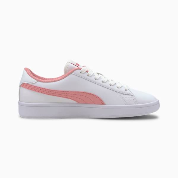 Puma Puma Smash v2 Youth Lány Tornacipő Fehér Rózsaszín Rózsaszín | HU17815