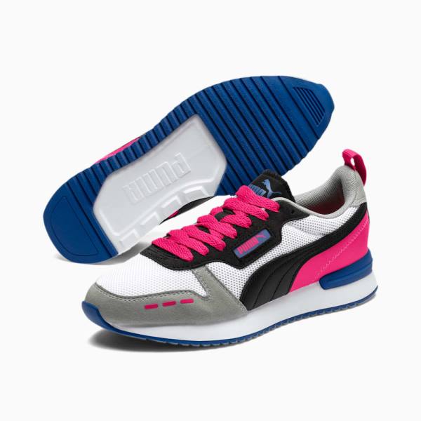 Puma R78 Runner Férfi Tornacipő Fehér Fekete Lila | HU32456