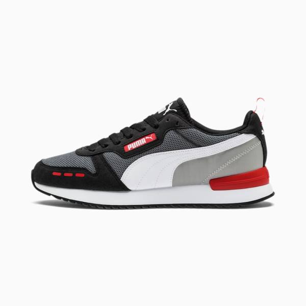 Puma R78 Runner Férfi Tornacipő Szürke Fekete Fehér | HU60945