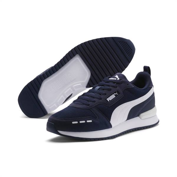 Puma R78 Runner Férfi Tornacipő Sötétkék Fehér | HU74330