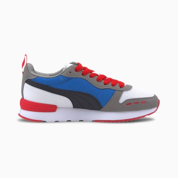 Puma R78 Youth Fiú Tornacipő Fehér Fekete Szürke | HU56732