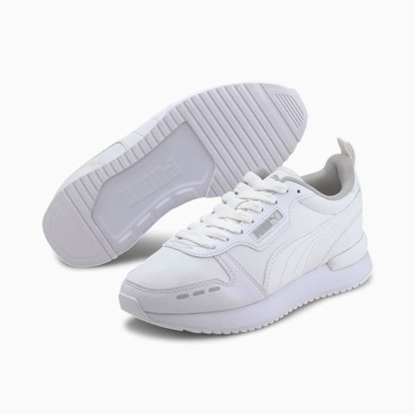 Puma R78 Youth Fiú Tornacipő Fehér Szürke | HU93899