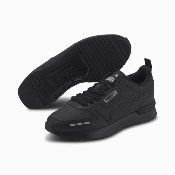 Puma R78 Youth Fiú Tornacipő Fekete Szürke | HU98051