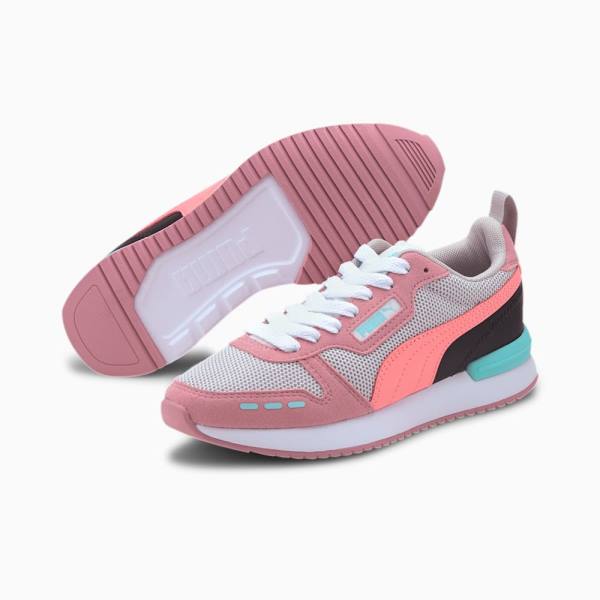 Puma R78 Youth Fiú Tornacipő Szürke Rózsaszín Fekete | HU84912