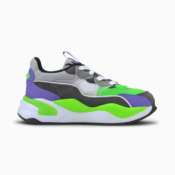 Puma RS-2K Internet Exploring Fiú Tornacipő Szürke Zöld | HU74654