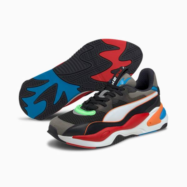 Puma RS-2K Internet Exploring Férfi Tornacipő Fekete Fehér Szürke | HU14200