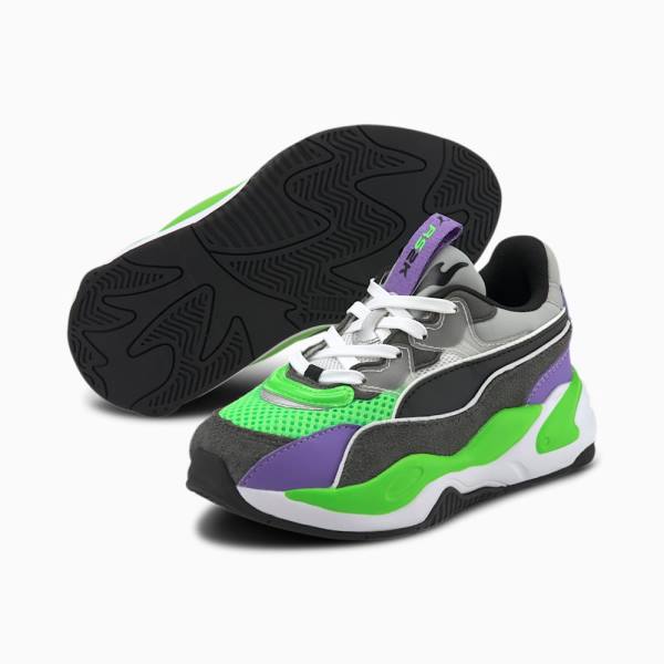 Puma RS-2K Internet Exploring Lány Tornacipő Szürke Zöld | HU11644