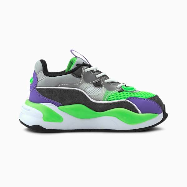 Puma RS-2K Internet Exploring Lány Tornacipő Szürke Zöld | HU23532