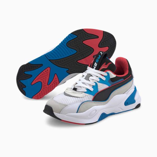 Puma RS-2K Internet Exploring Youth Fiú Tornacipő Fehér Kék | HU57529