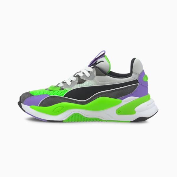 Puma RS-2K Internet Exploring Youth Lány Tornacipő Szürke Zöld | HU78786