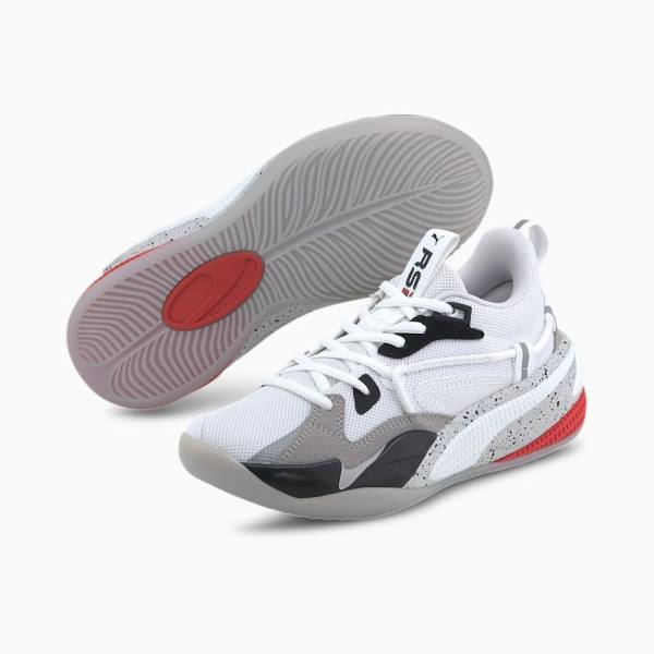 Puma RS-Dreamer Concrete Jungle Youth Fiú Kosárlabda Cipő Fehér Fekete | HU45976