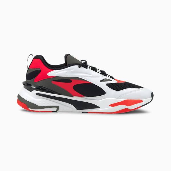 Puma RS-Fast Férfi Tornacipő Fekete Fehér Piros | HU05681