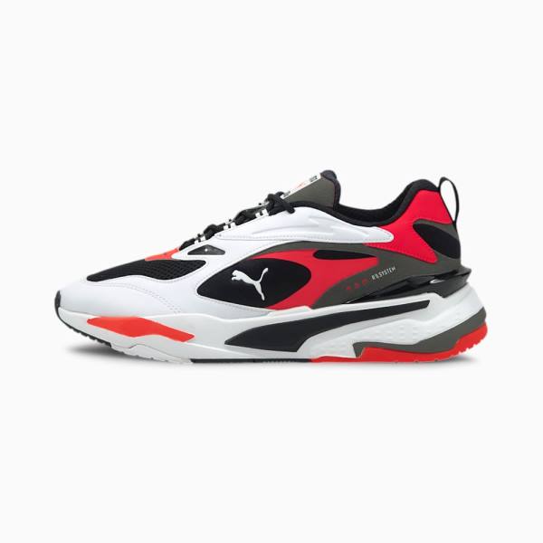 Puma RS-Fast Férfi Tornacipő Fekete Fehér Piros | HU05681