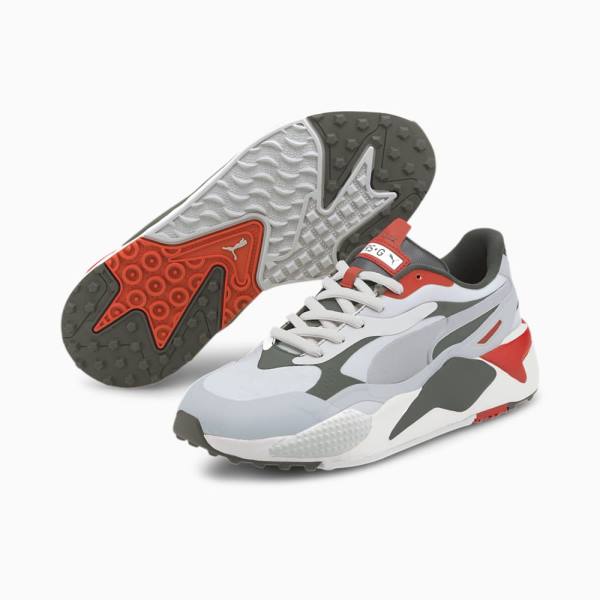 Puma RS-G Férfi Golf Cipő Szürke Zöld Sárga | HU82264