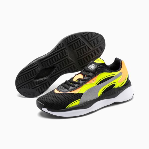 Puma RS-PURE Risk Alert Férfi Tornacipő Fekete Sárga | HU20354