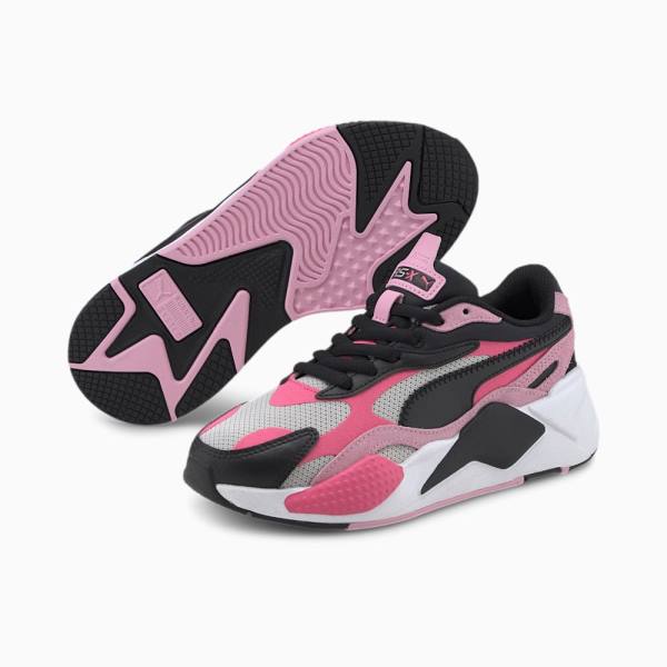 Puma RS-X3 Bright Youth Fiú Tornacipő Rózsaszín Fekete | HU38560