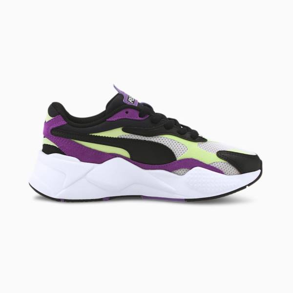 Puma RS-X3 Bright Youth Fiú Tornacipő Zöld Lila | HU20510