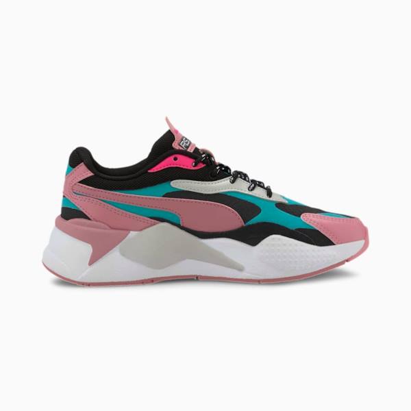 Puma RS-X3 City Attack Youth Fiú Tornacipő Fekete Zöld | HU15661