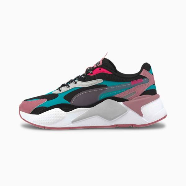 Puma RS-X3 City Attack Youth Fiú Tornacipő Fekete Zöld | HU15661