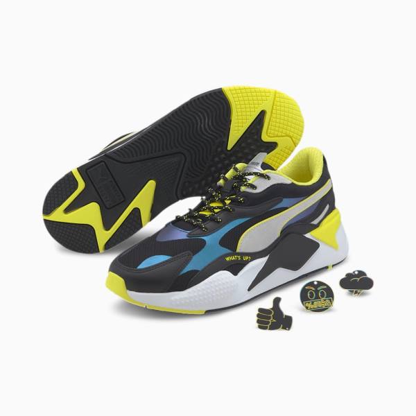 Puma RS-X3 Emoji Női Tornacipő Fekete Fehér | HU58906