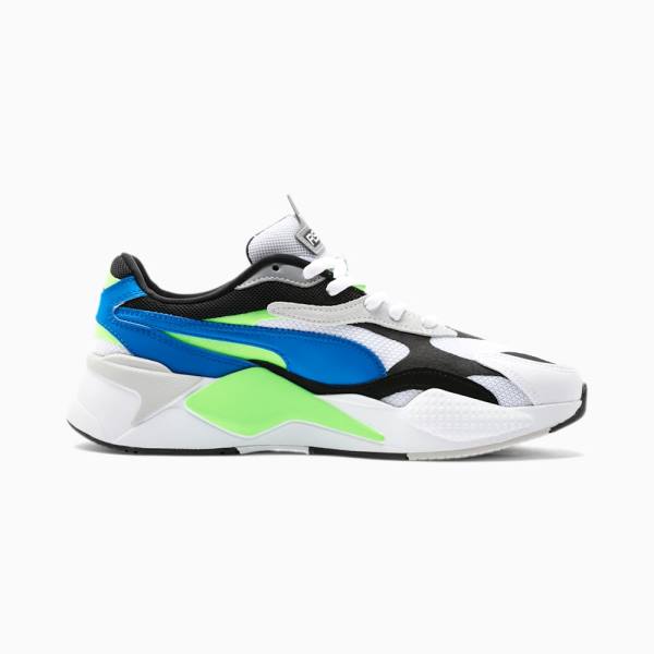 Puma RS-X3 Puzzle Soft Férfi Tornacipő Fehér Kék | HU06178